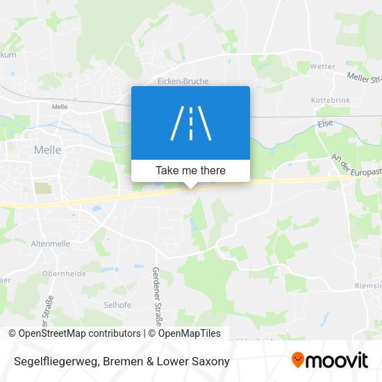 Segelfliegerweg map