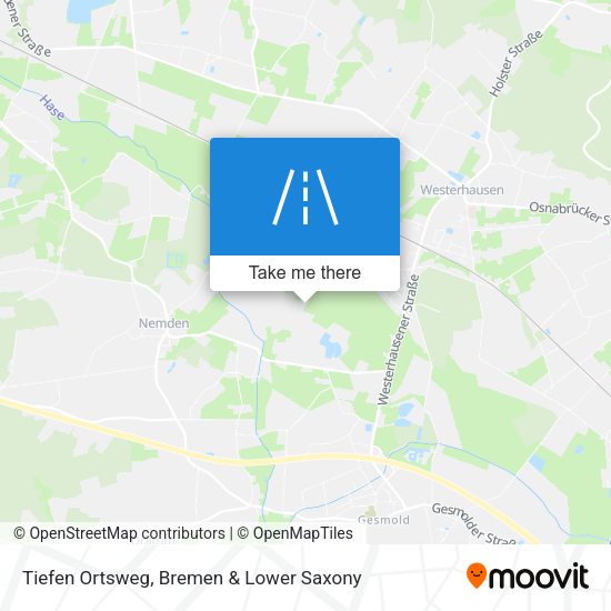 Tiefen Ortsweg map