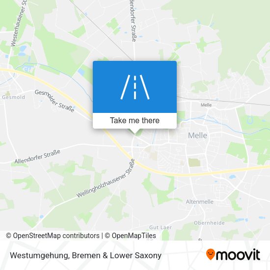 Westumgehung map