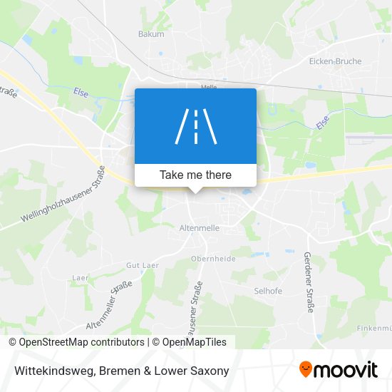 Wittekindsweg map