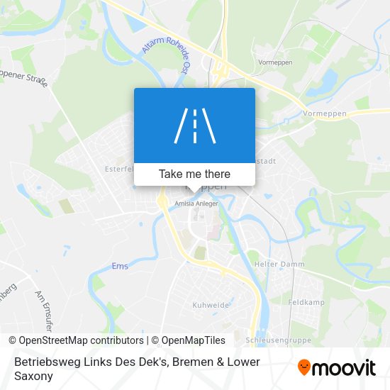 Betriebsweg Links Des Dek's map