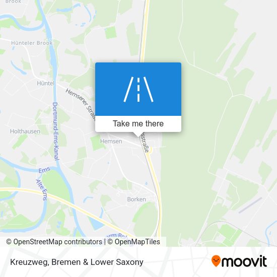 Kreuzweg map