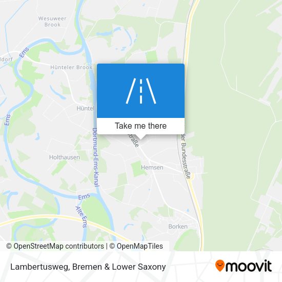 Lambertusweg map