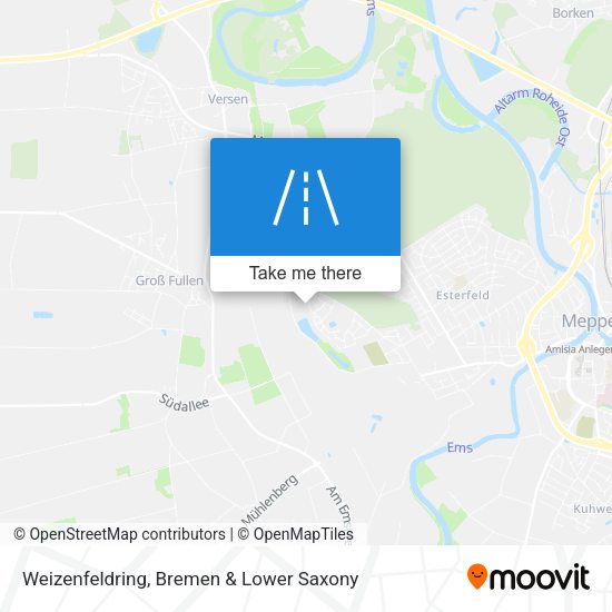 Weizenfeldring map