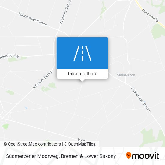 Südmerzener Moorweg map