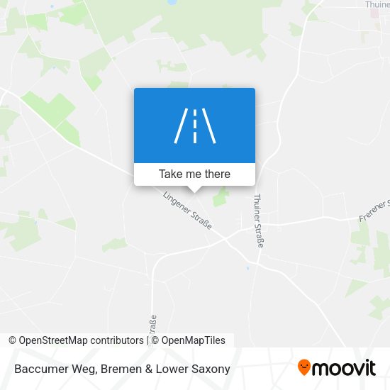 Baccumer Weg map