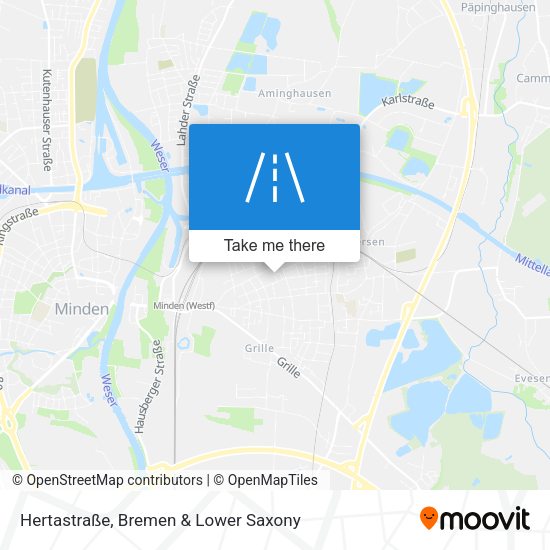 Hertastraße map
