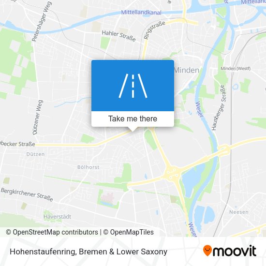 Hohenstaufenring map