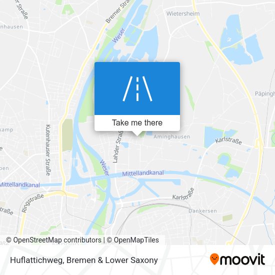 Huflattichweg map