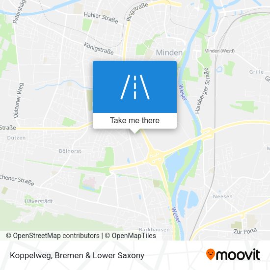 Koppelweg map