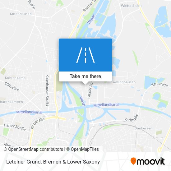Letelner Grund map