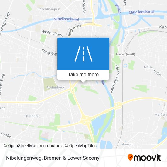 Nibelungenweg map
