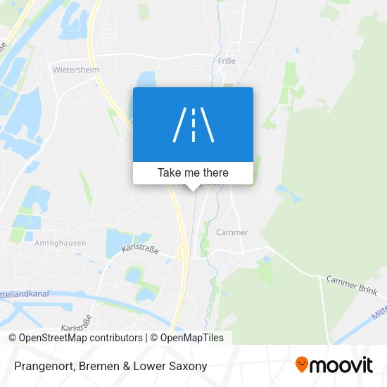 Prangenort map