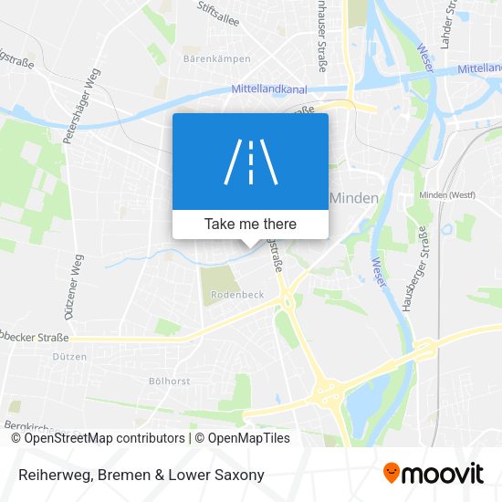 Reiherweg map