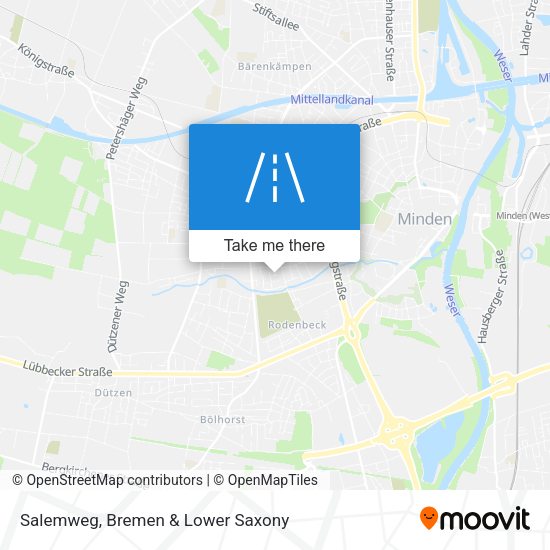 Salemweg map