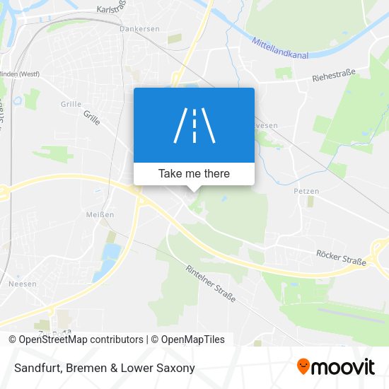 Sandfurt map