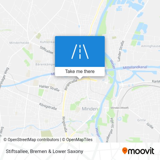 Stiftsallee map