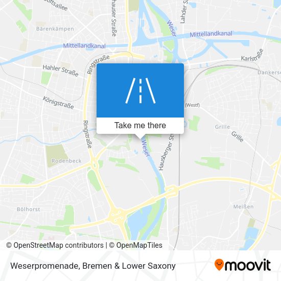 Weserpromenade map