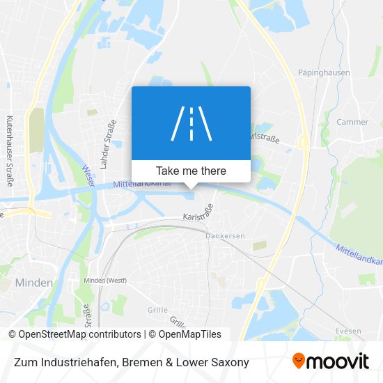 Zum Industriehafen map