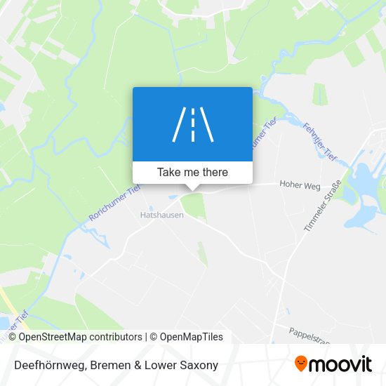 Deefhörnweg map
