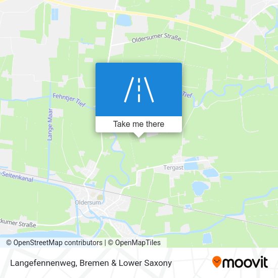 Langefennenweg map