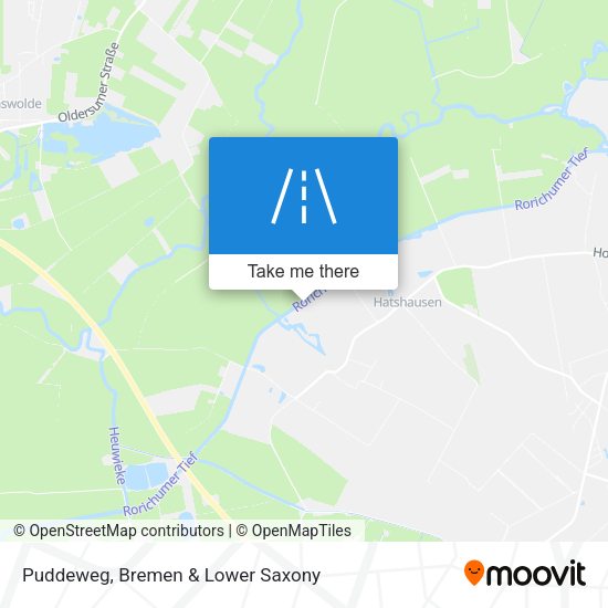 Puddeweg map