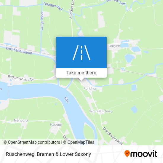 Rüschenweg map