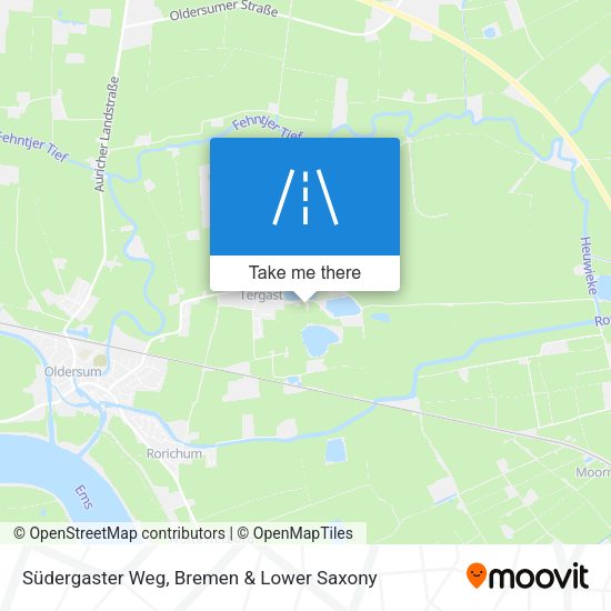 Südergaster Weg map