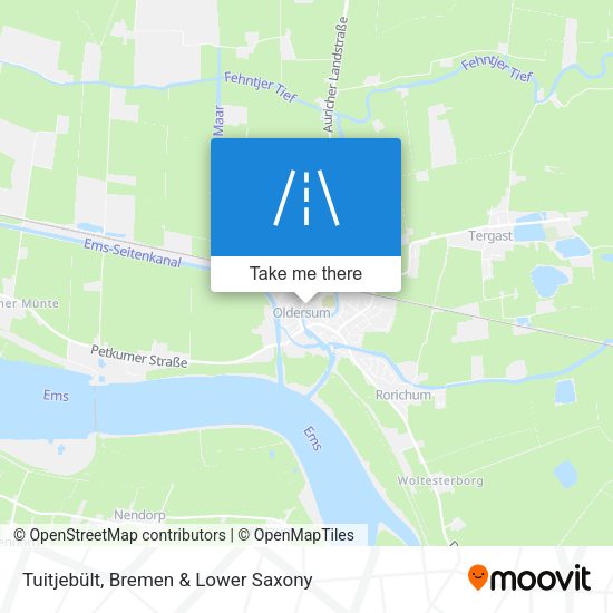 Tuitjebült map