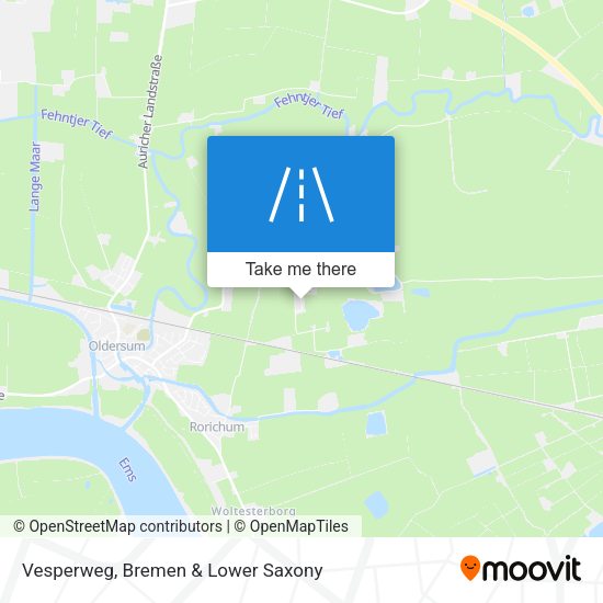 Vesperweg map