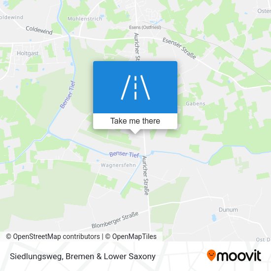 Siedlungsweg map