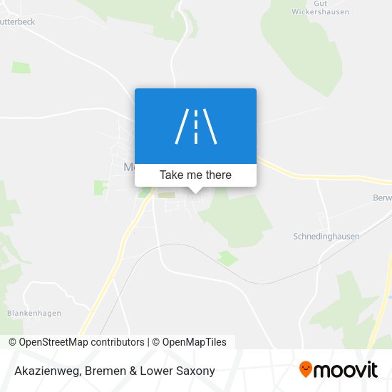 Akazienweg map