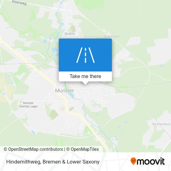 Hindemithweg map