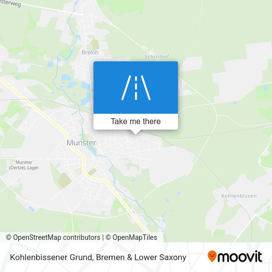 Kohlenbissener Grund map