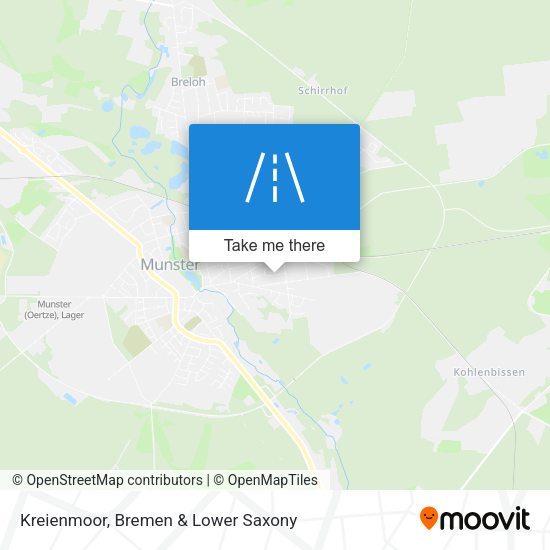 Kreienmoor map