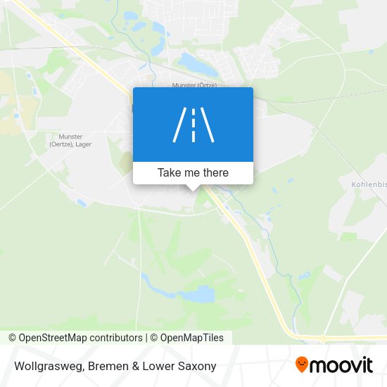 Wollgrasweg map