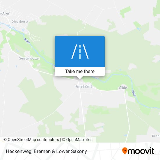 Heckenweg map