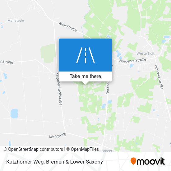 Katzhörner Weg map
