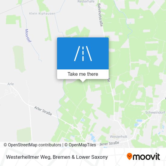 Westerhellmer Weg map