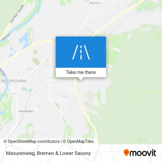 Masurenweg map