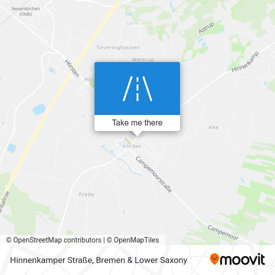Hinnenkamper Straße map