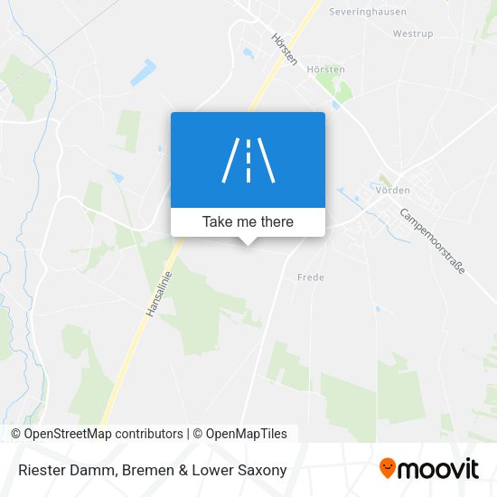 Riester Damm map