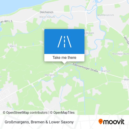 Großmargens map