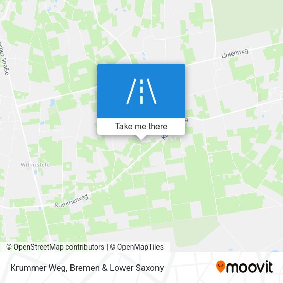 Krummer Weg map