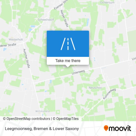 Leegmoorweg map