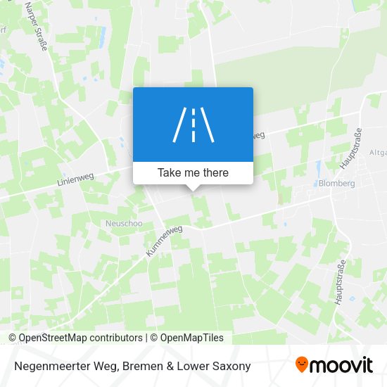 Negenmeerter Weg map