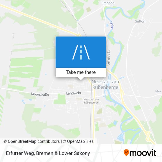 Erfurter Weg map