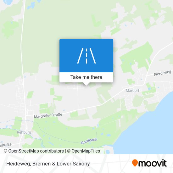 Heideweg map