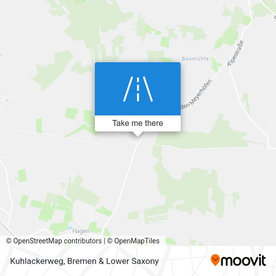 Kuhlackerweg map