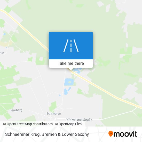 Schneerener Krug map